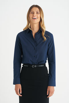 identitee Blake Women's Long Sleeve Work Shirt - Model