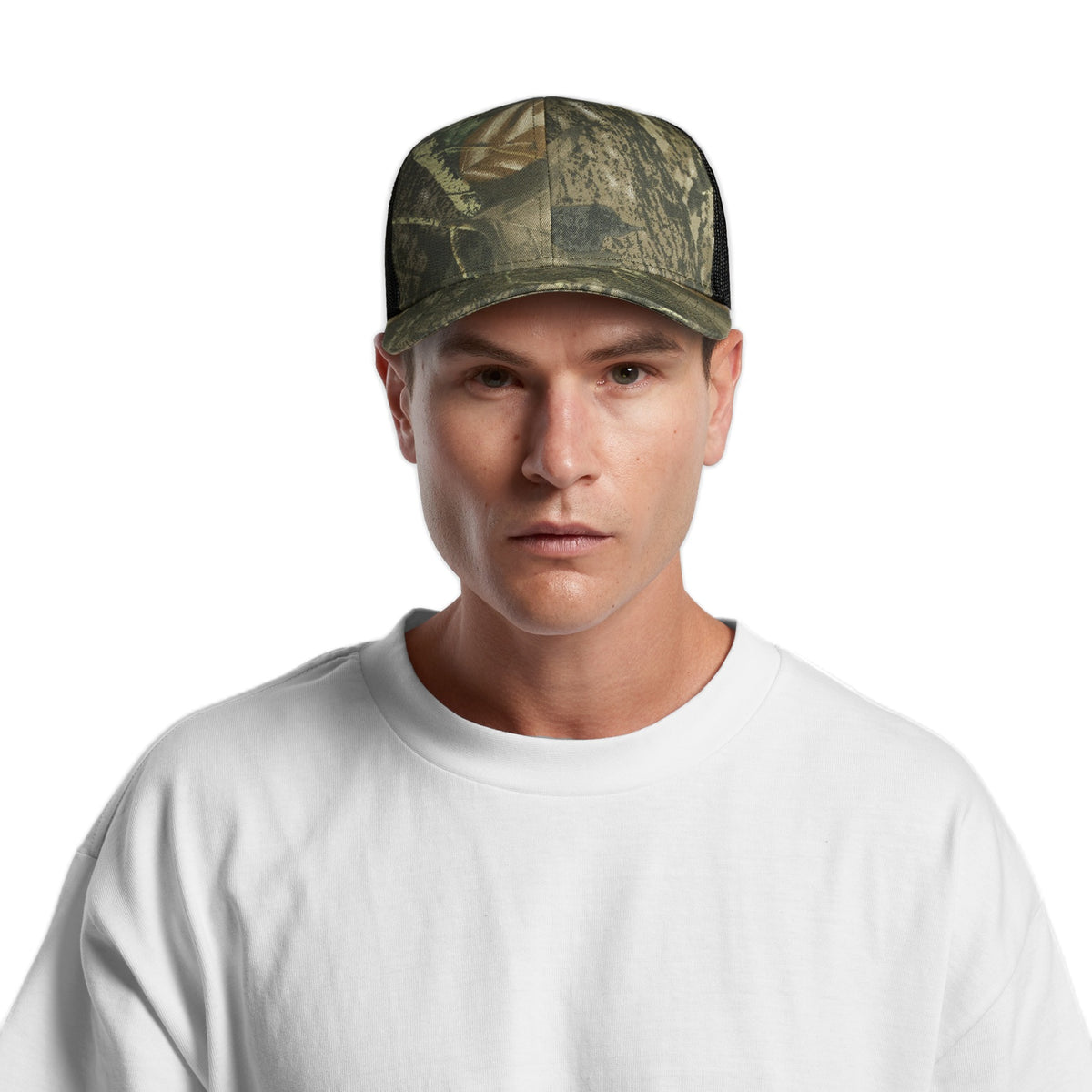 AS Colour Mesh Contrast Camo Trucker Cap