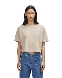 American Apparel Women's Crop Boxy T-Shirt - Card
