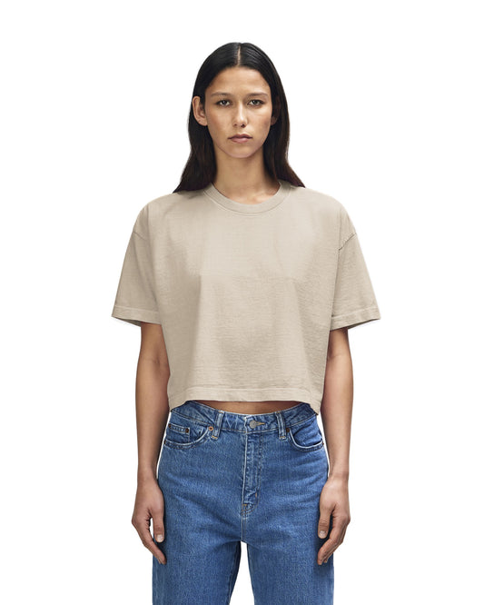 American Apparel Women's Crop Boxy T-Shirt - Card