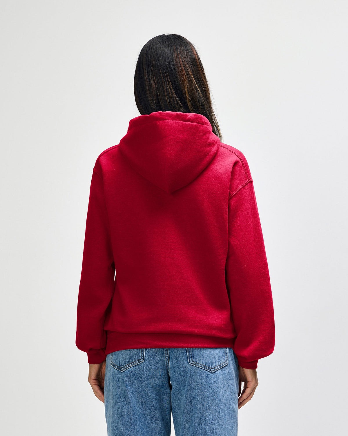 Gildan Heavy Blend Hoodie - Model Women Back
