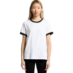 AS Colour Women's Maple Ringer Tee - Model Front