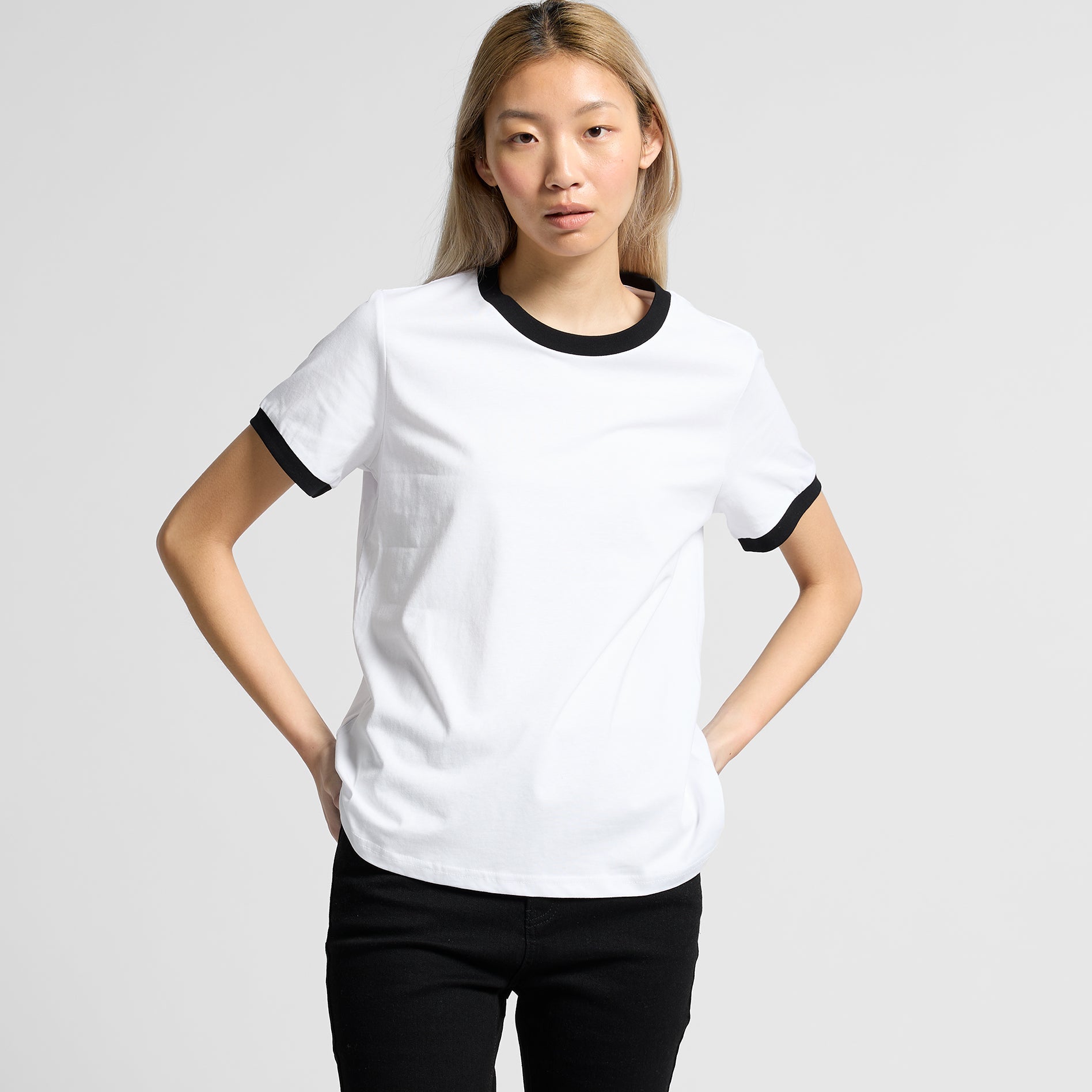 AS Colour Women's Maple Ringer Tee - Model Relaxed