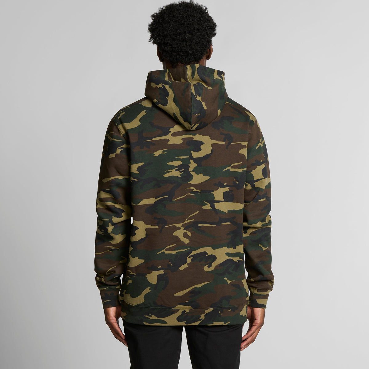 AS Colour Stencil Camo Hoodie on model - back view
