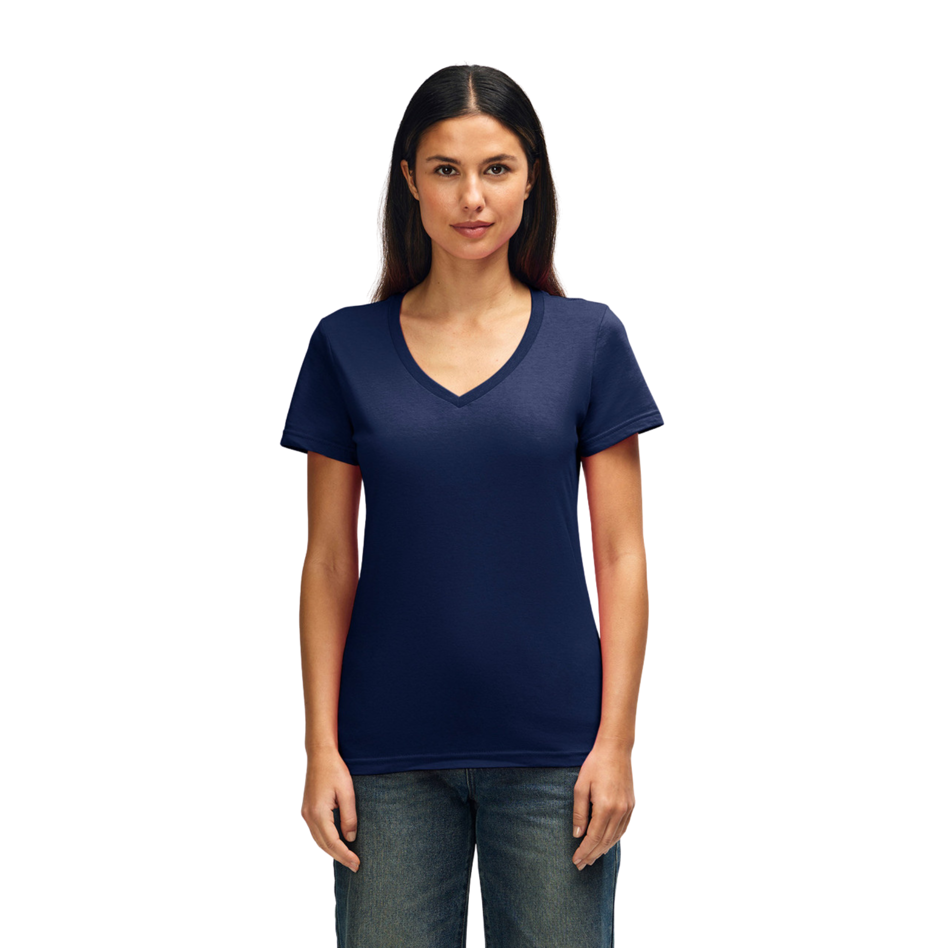 Gildan Women Softstyle V-Neck T-Shirt