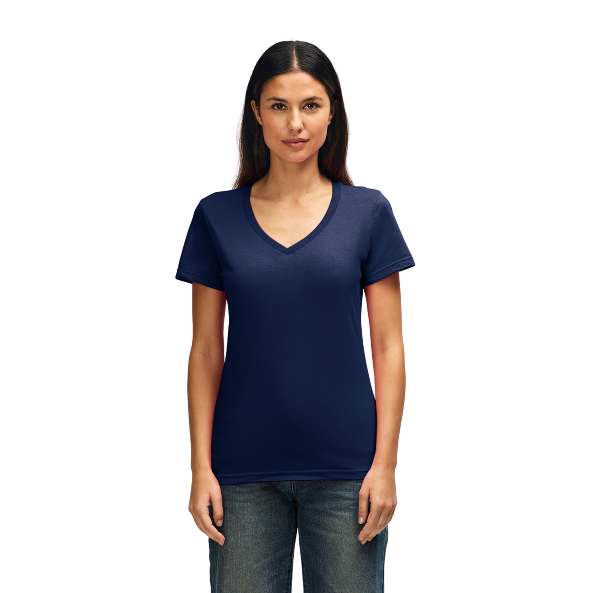 Gildan Women Softstyle V-Neck T-Shirt