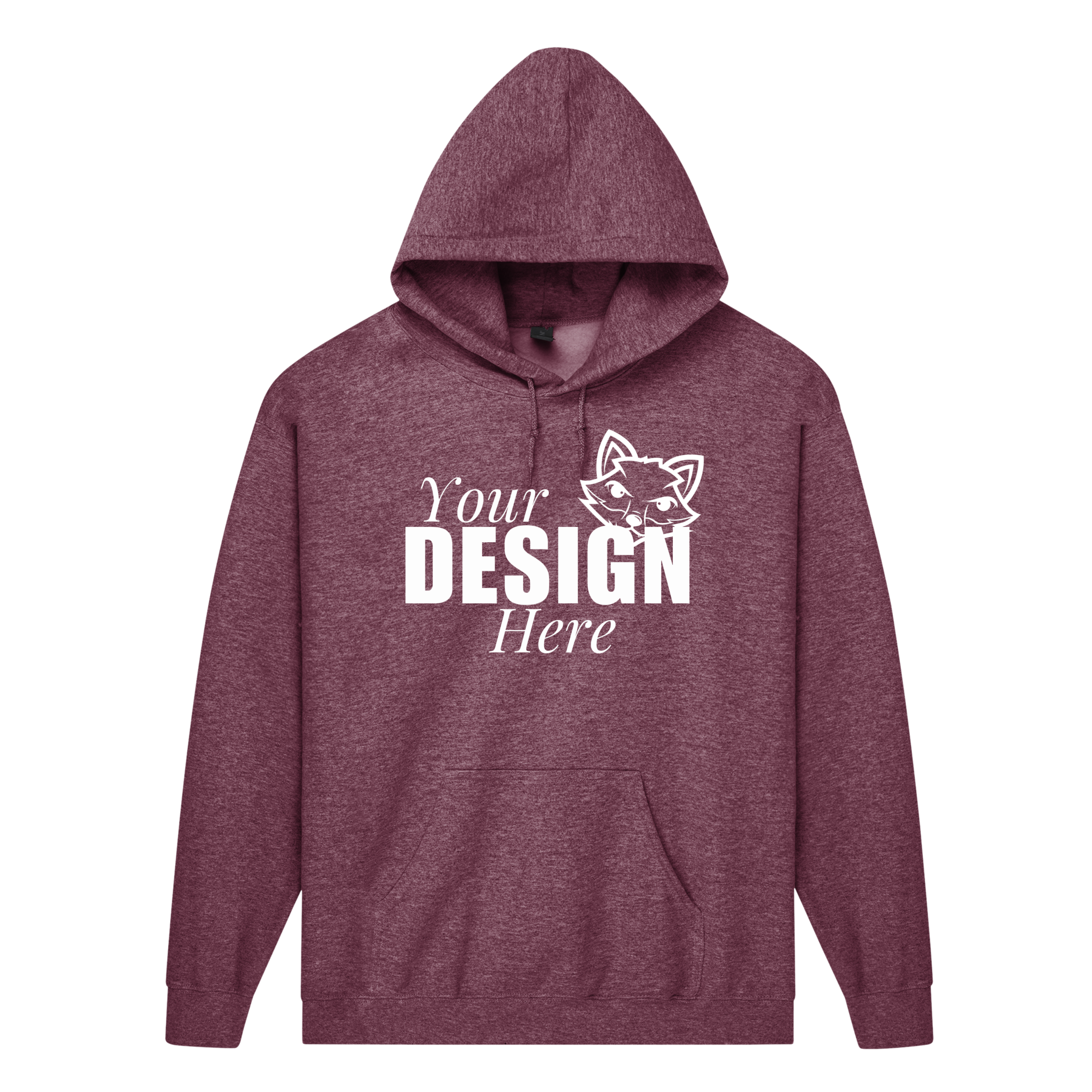 Heather Dark Maroon