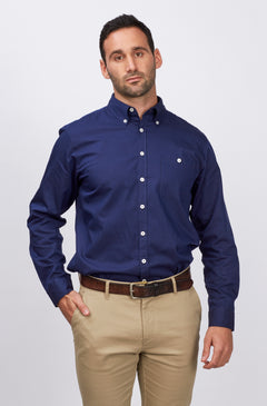 identitee Brody Men's Stripe Business Shirt - Model