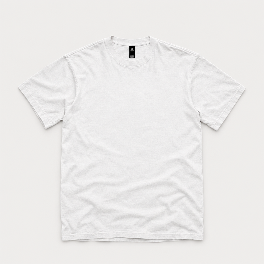 Plain white tee ready for your design